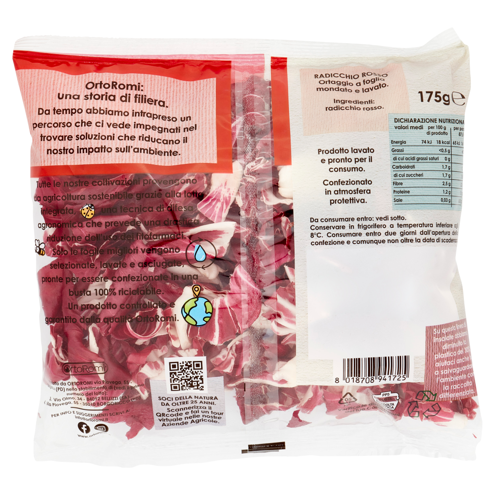 OrtoRomi Radicchio Rosso 175 g