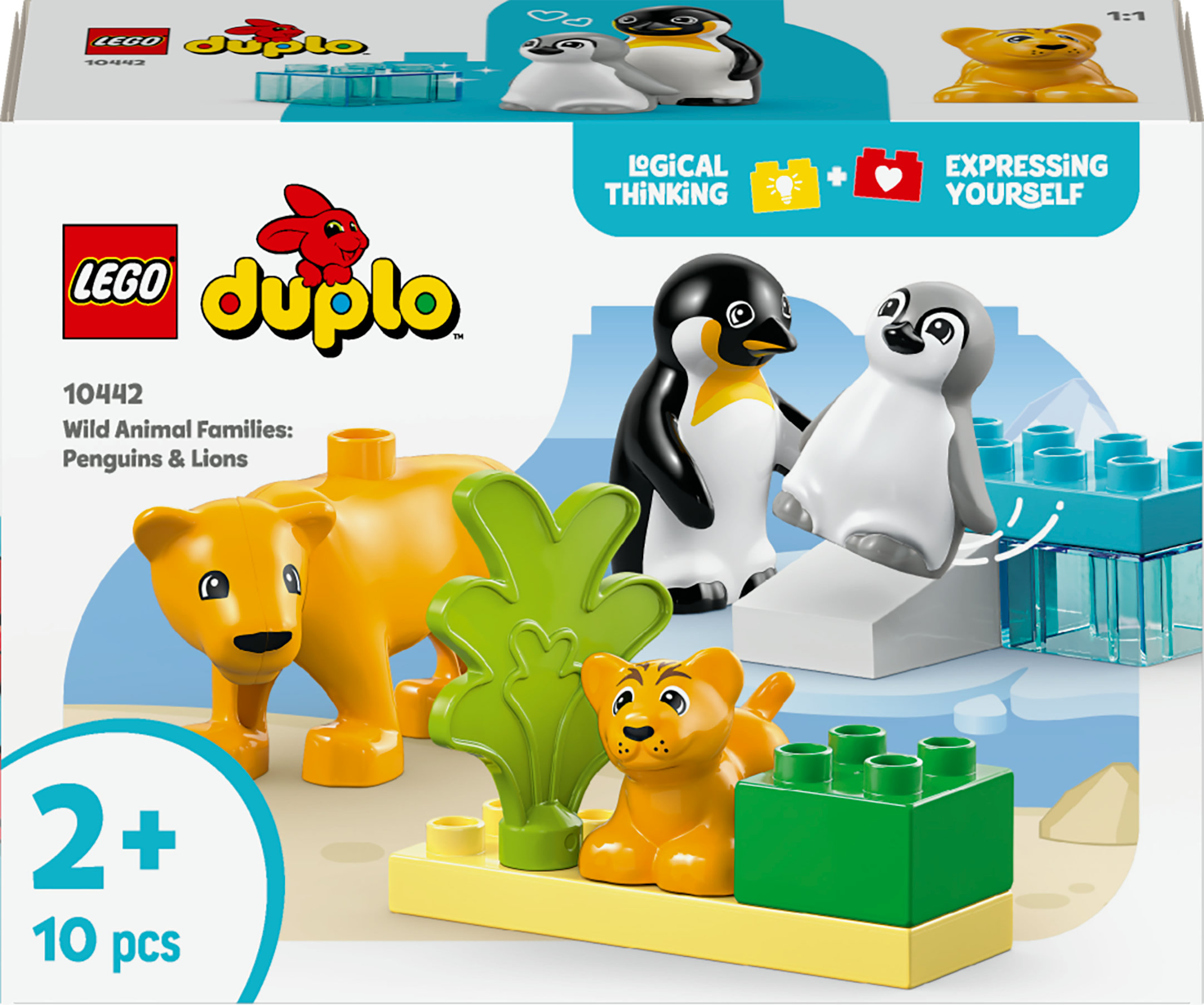 LEGO DUPLO Famiglie di animali: pinguini e leoni