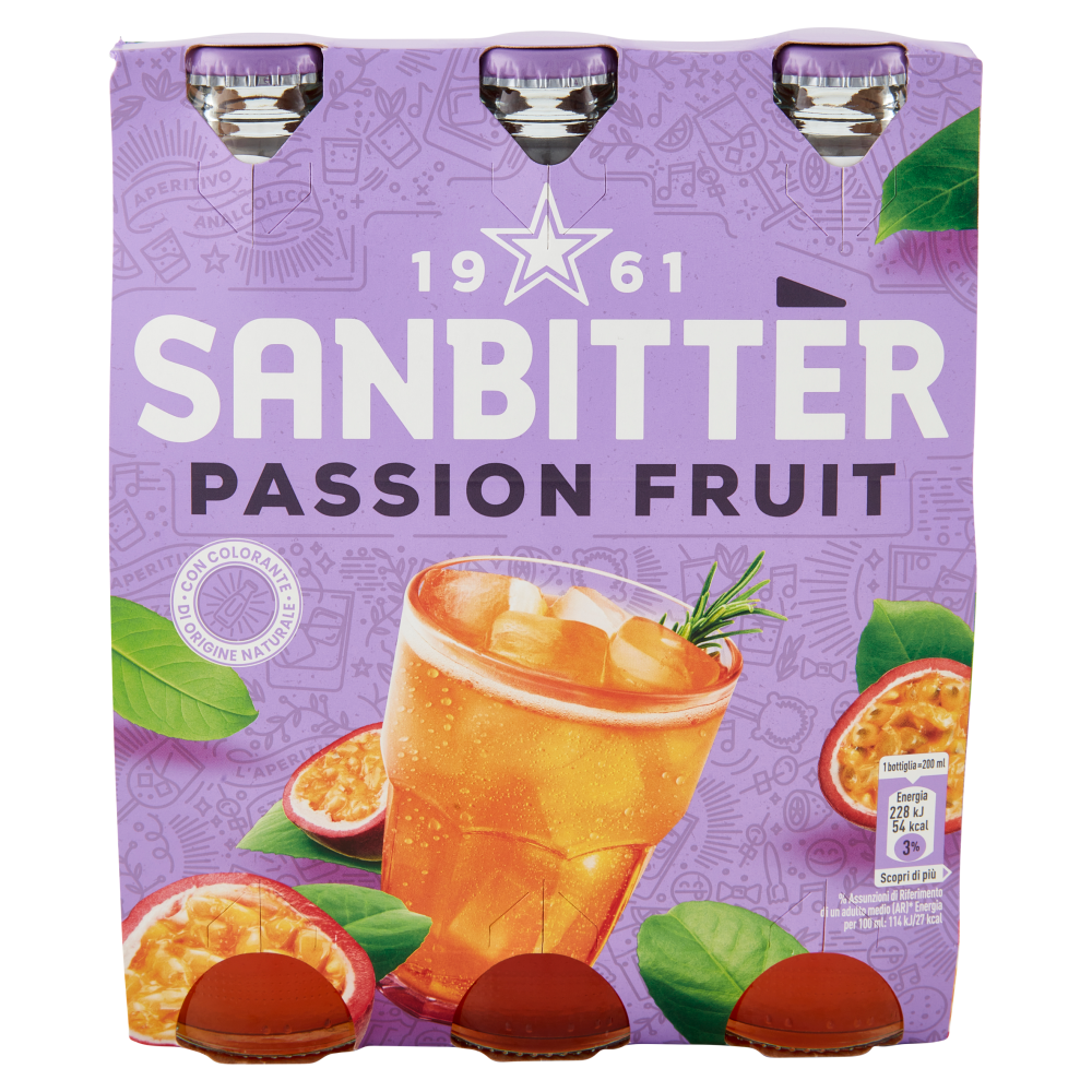 SANBITTÈR Passion Fruit 3x20cl