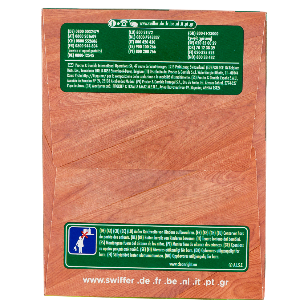 Swiffer Dry Panni Cattura Polvere per Scopa Swiffer - Ricarica 30 Salviette Legno & Parquet