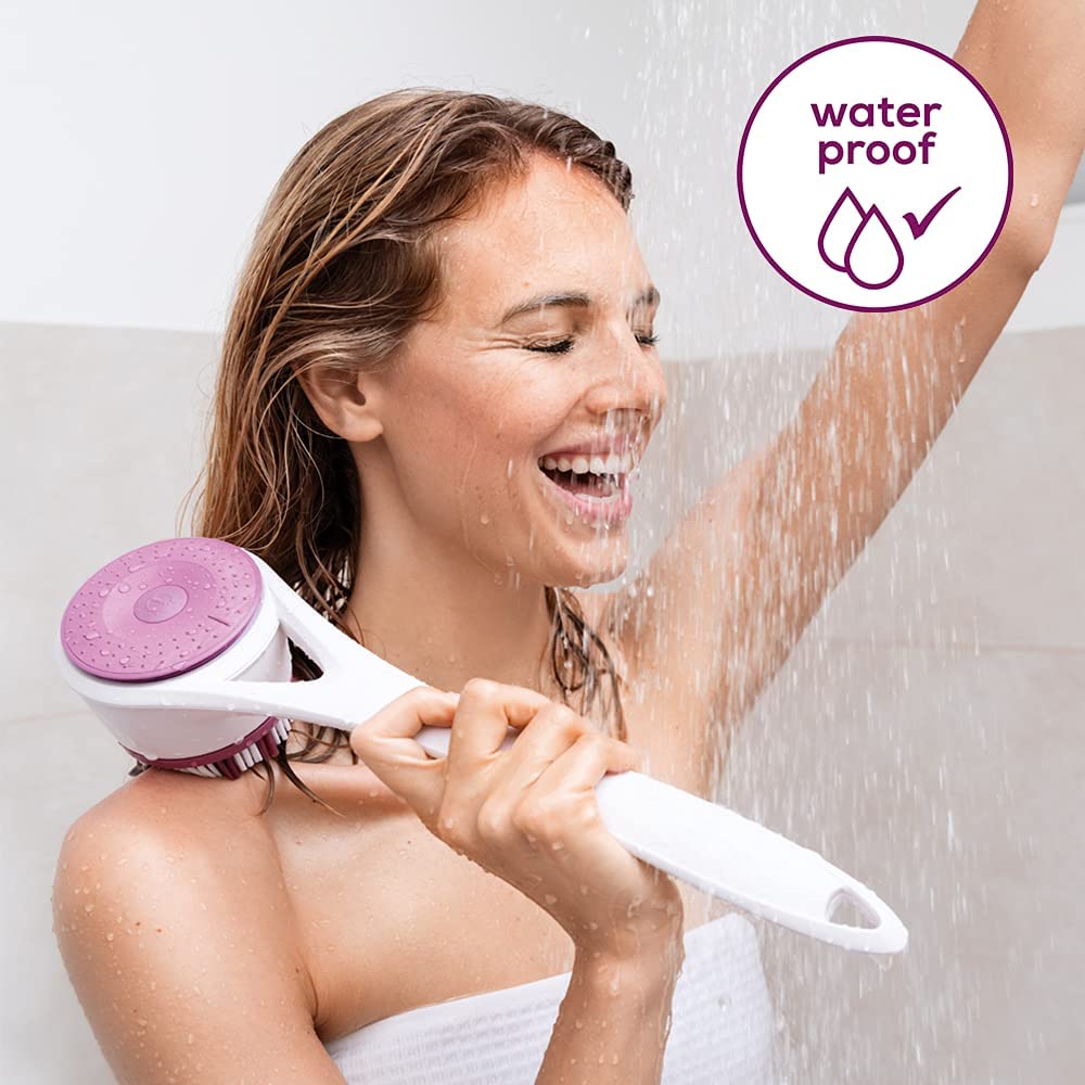 Beurer FC 25 Spazzola Corpo Rotante per Pulizia della Pelle, con 2 Accessori Spazzola