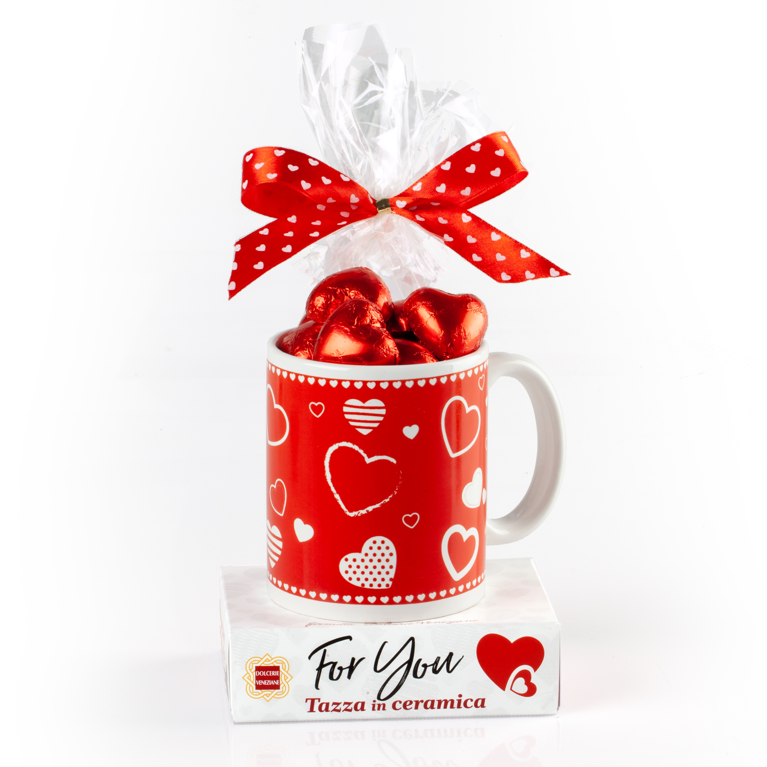 TAZZA "FOR YOU" C/CUORI L/F 100g