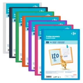 Elba 400052116 cartella Polipropilene (PP) Nero, Blu, Verde, Arancione, Rosa, Viola, Trasparente A4