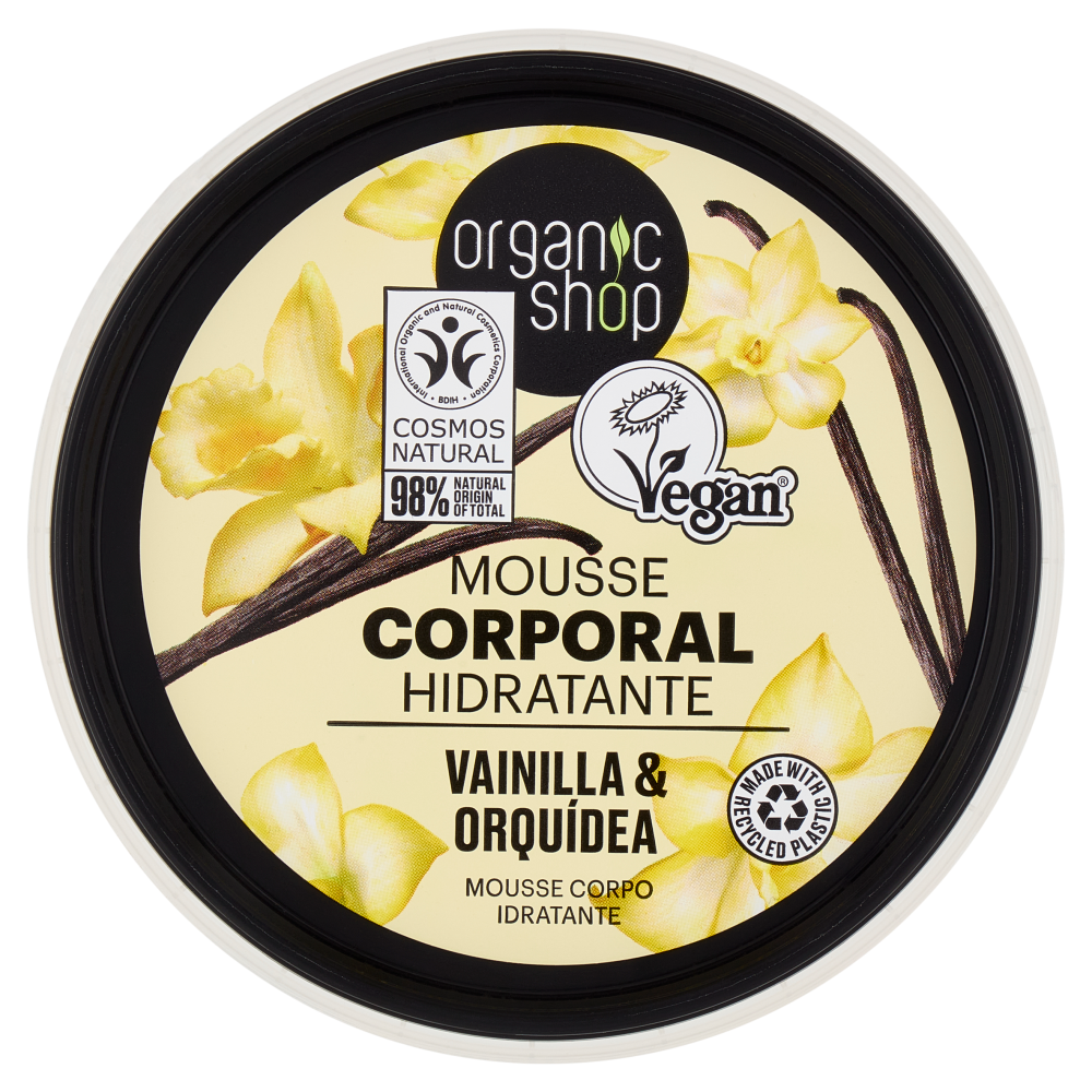 organic shop Mousse Corpo Idratante Vanilla & Orquidea 250 ml