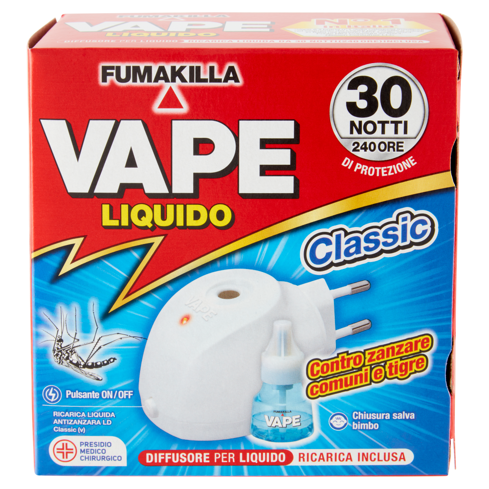 VAPE Elettroemanatore Liquido Classic + Ricarica 15 ml