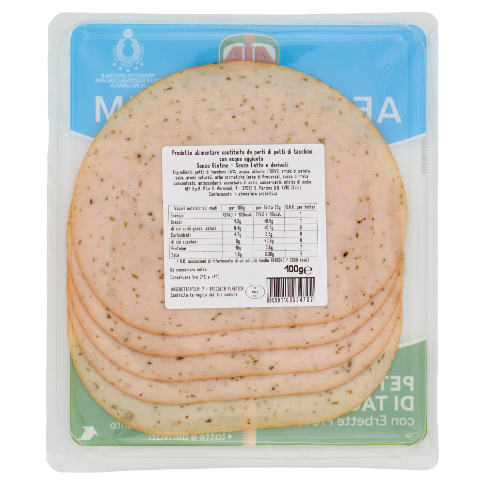 Aia aeQuilibrium Petto di Tacchino con Erbette Provenzali 100 g