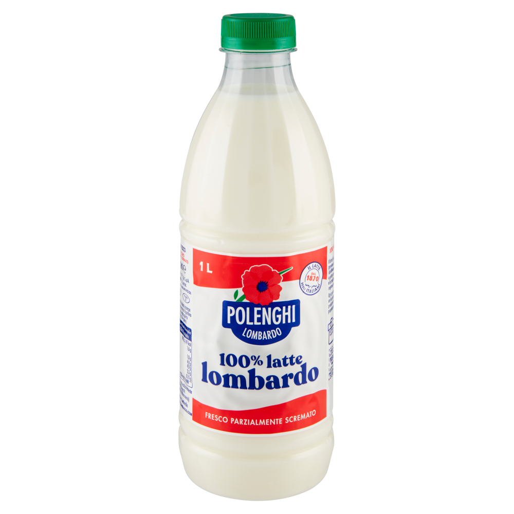 Polenghi Lombardo 100% latte lombardo Fresco Parzialmente Scremato 1 Litro