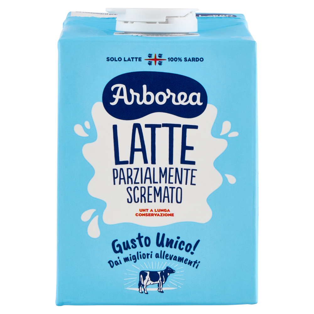 Arborea Latte Parzialmente Scremato UHT a Lunga Conservazione 500 ml