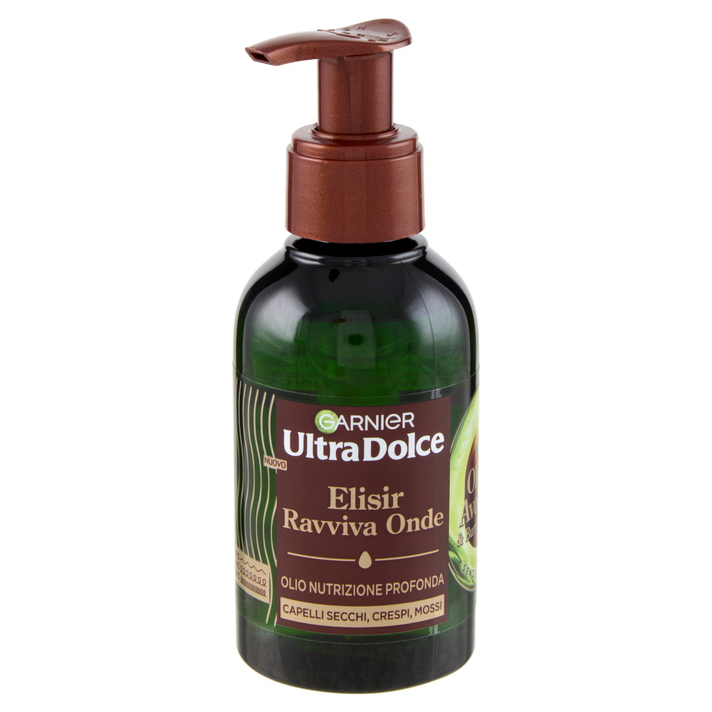 Garnier Ultra Dolce Elisir Ravviva Onde, Puro Olio di Avocado & Burro di Karité, 120 ml