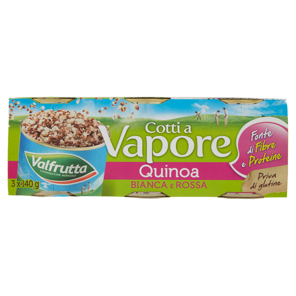 Valfrutta Cotti a Vapore Quinoa Bianca e Rossa 3 x 140 g