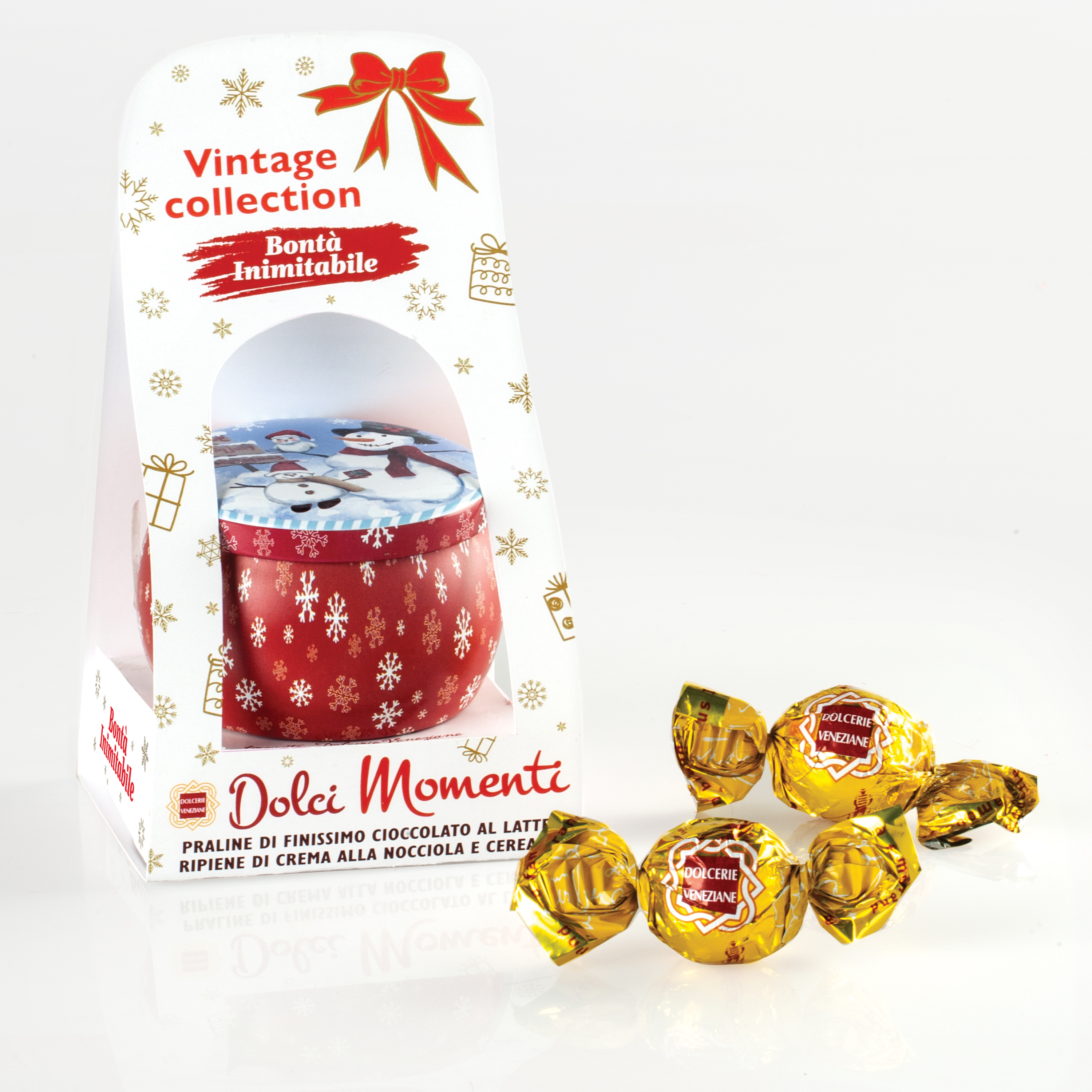 Vintage Collection con praline di cioccolato al latte 50g