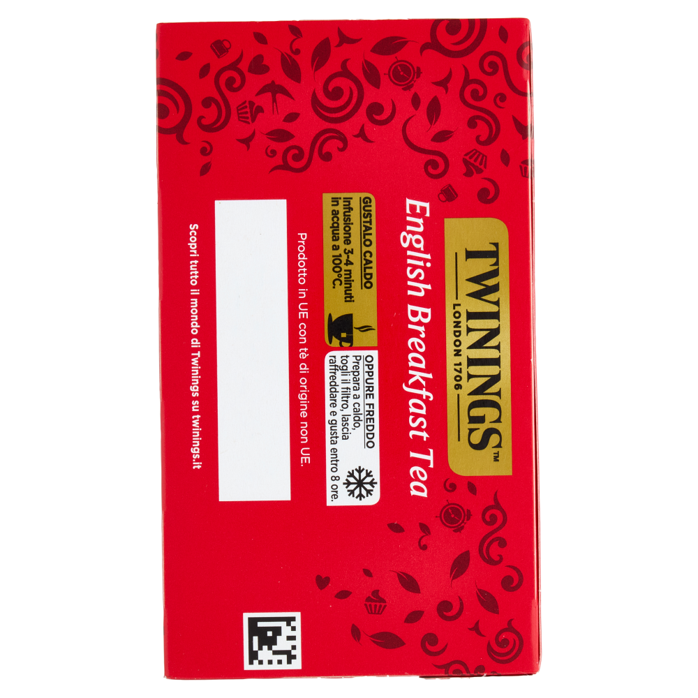Twinings English Breakfast Tea Tè Nero 50 filtri The 100 g