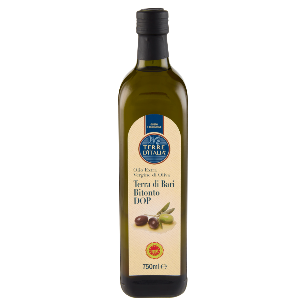 Terre d'Italia Olio Extra Vergine di Oliva Terra di Bari Bitonto DOP 750 ml