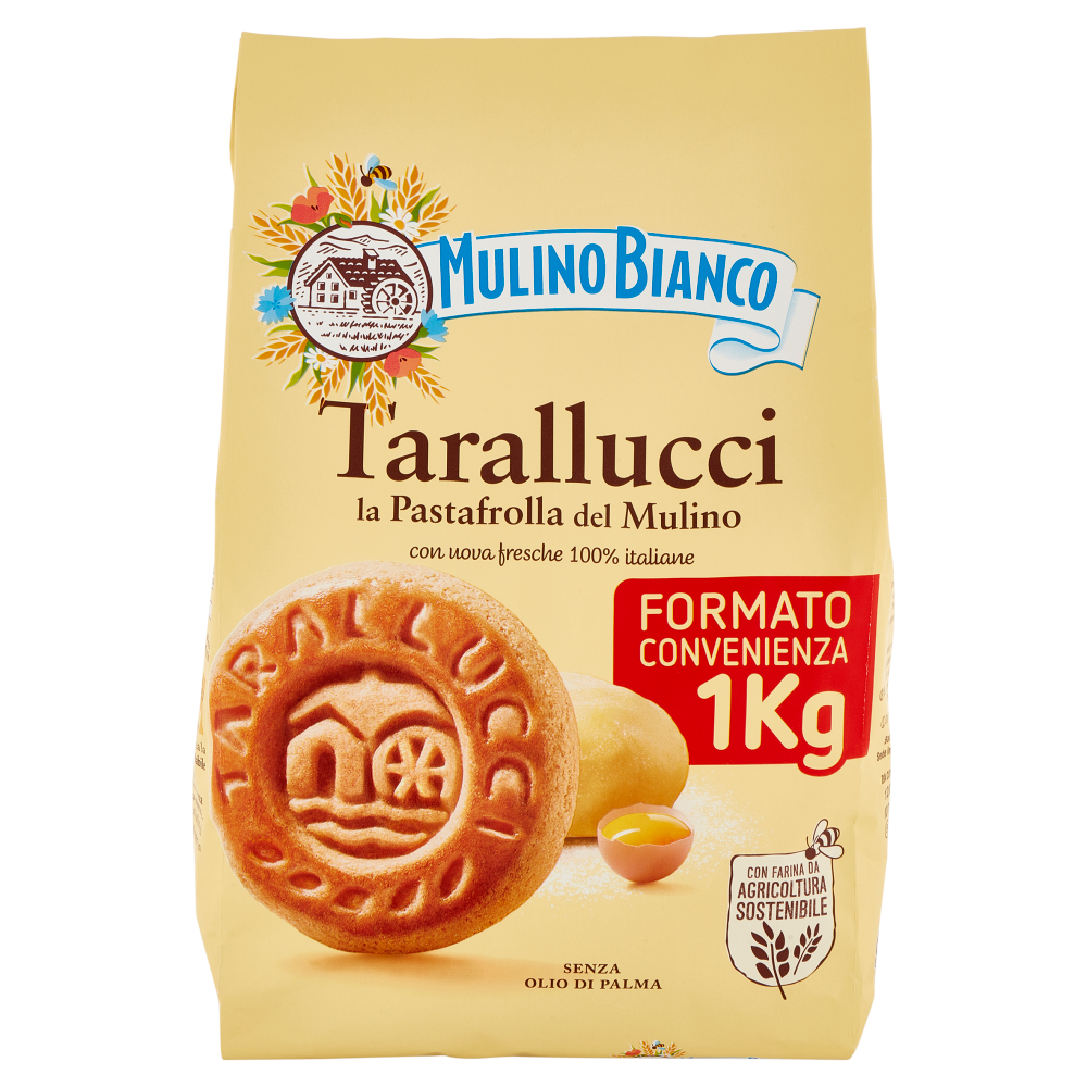 Mulino Bianco Tarallucci Biscotti con Uova Fresche 100% italiane 1Kg