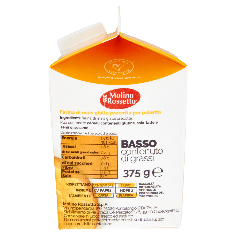 Molino Rossetto Polenta Gialla istantanea 375 g