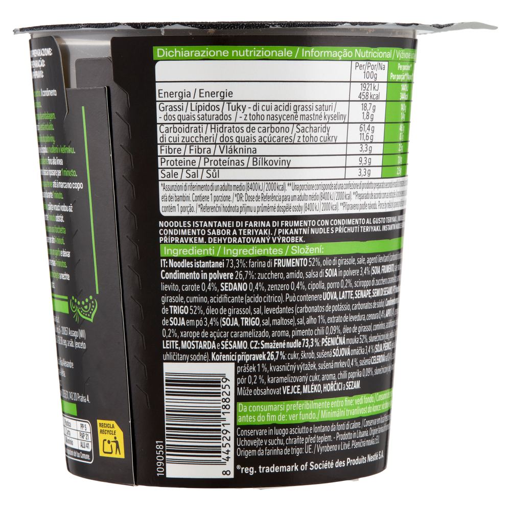 MAGGI Saucy Noodles Teriyaki 1 porzione Cup 75g