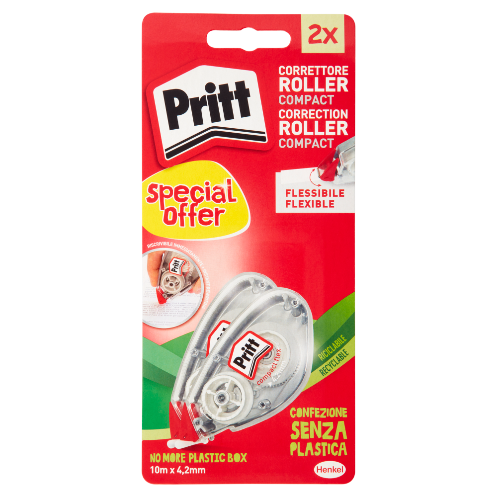 PRITT correttore Roller Compact 4,2mm 10m 2 pz