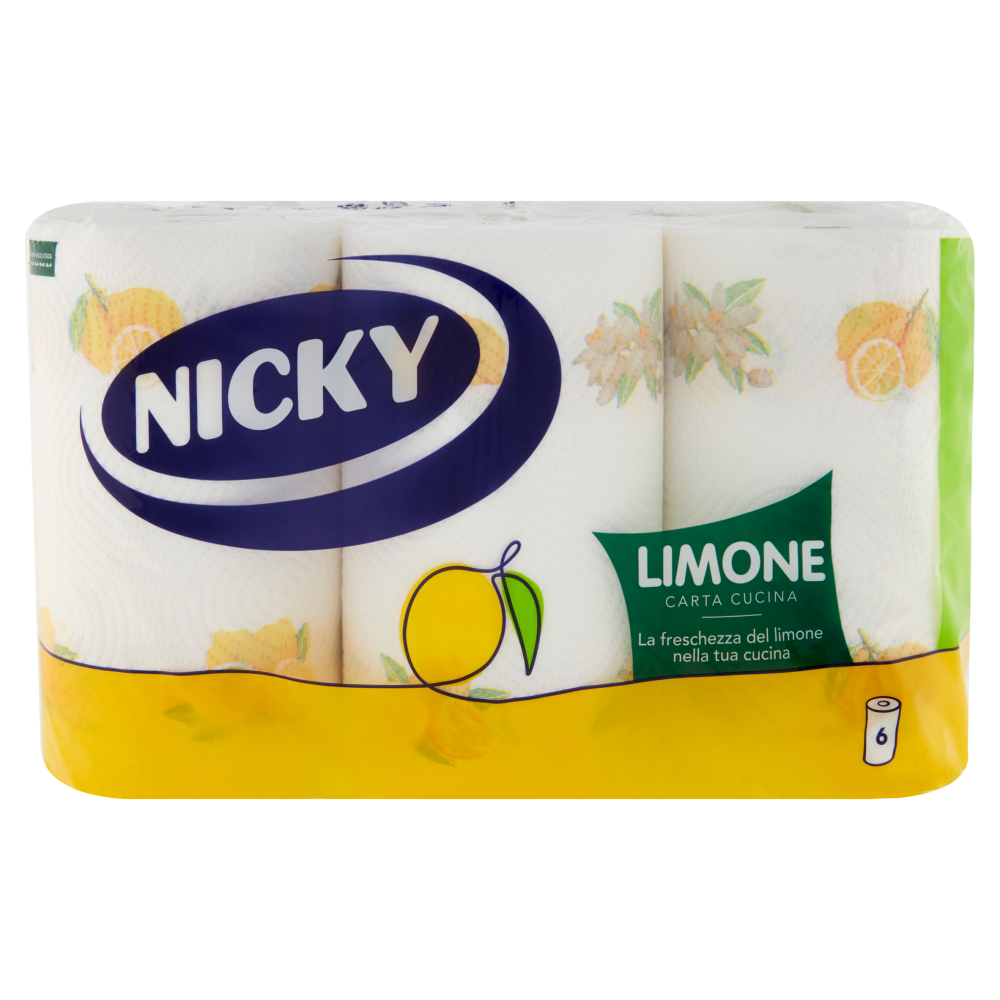 Nicky Limone Carta Cucina 6 pz