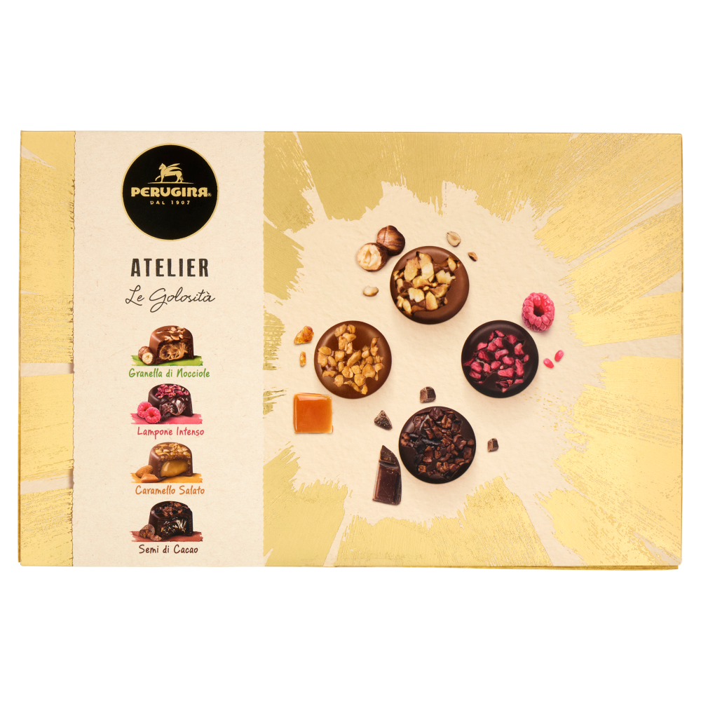 PERUGINA Atelier le Golosit&agrave; Cioccolatini Assortiti Scatola Regalo Natale 398g