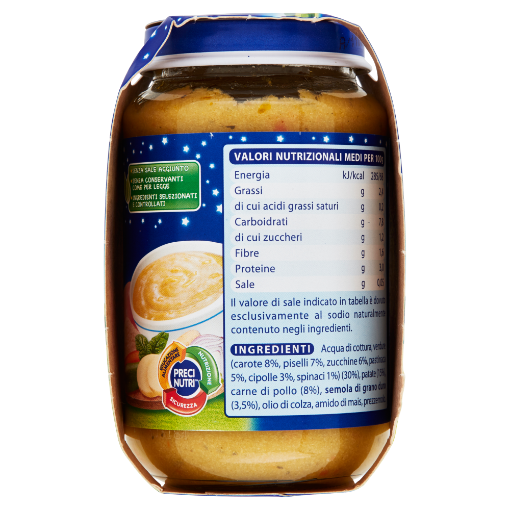 Mellin Pappa Completa Verdure, Semolino e Pollo 2 x 200 g