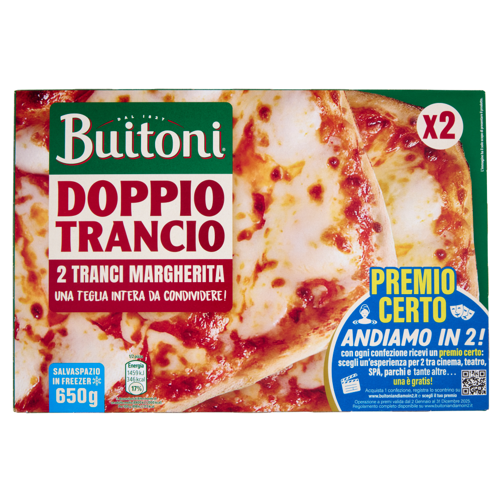 Buitoni Doppio Trancio Margherita 2 Tranci 650 g