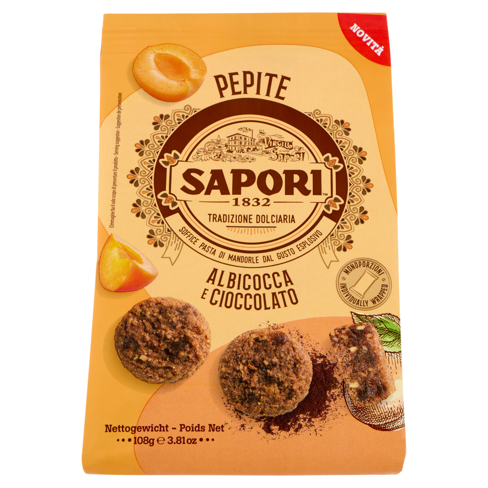 Sapori Pepite Albicocca e Cioccolato 108 g
