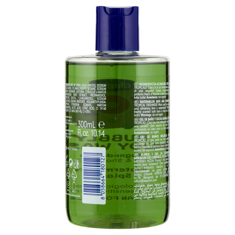 Chicco Pop Bubbly Body Wash Bagnodoccia Watermelon Splash 300 mL