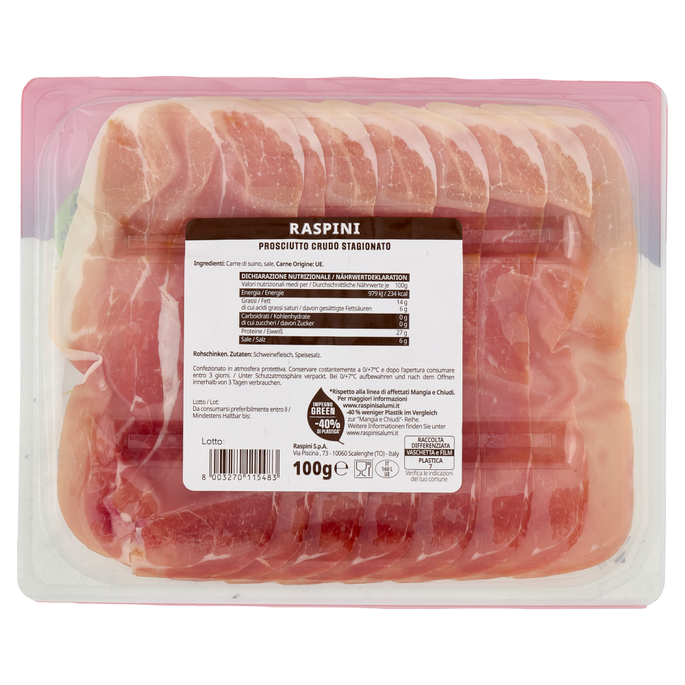 Raspini Prosciutto Crudo 100 g