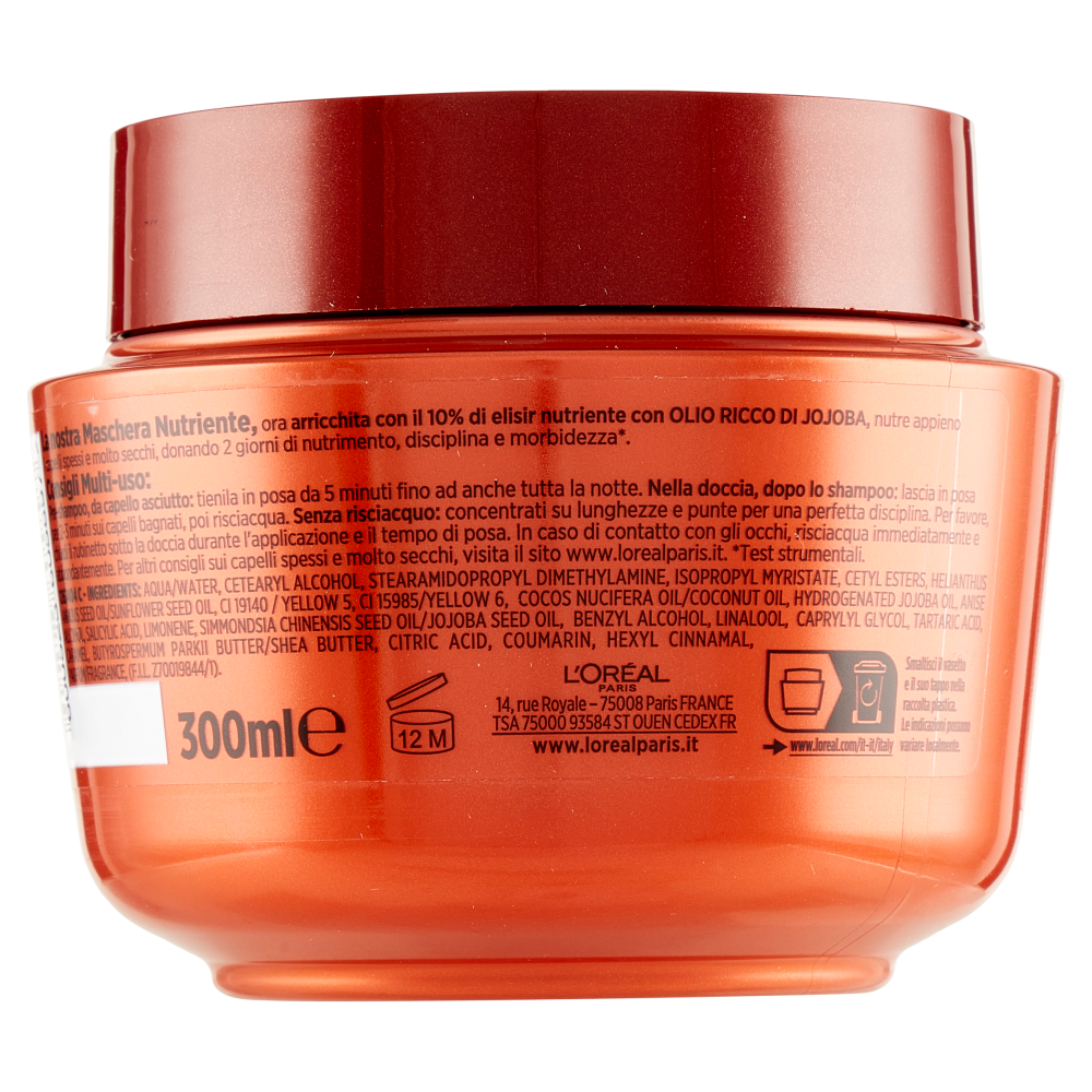 L'Oréal Paris Maschera Capelli Elvive Olio Straordinario, per Capelli Secchi o Spenti, 300 ml