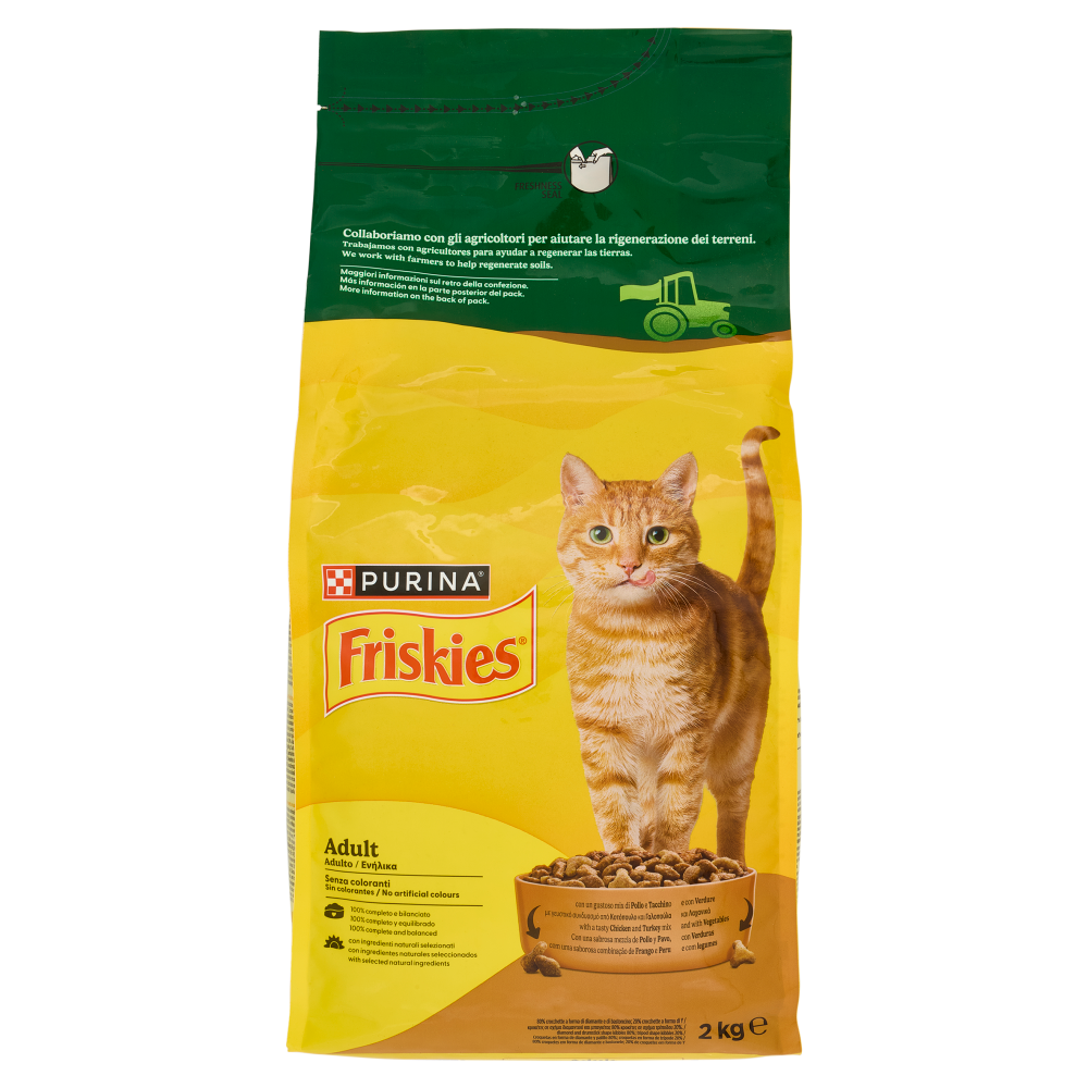 PURINA FRISKIES Adult Pollo e Tacchino e con Verdure 2kg