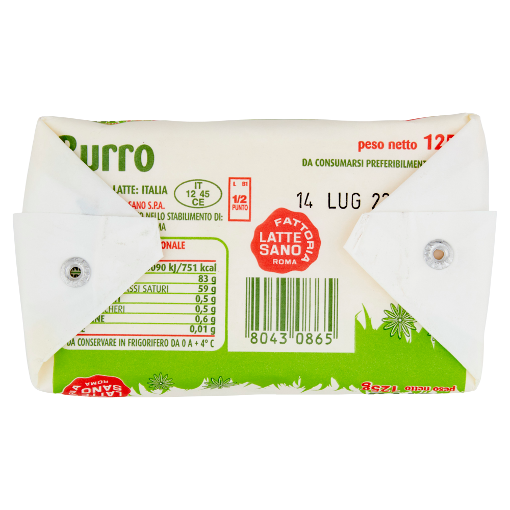 Fattoria Latte Sano Burro 125 g