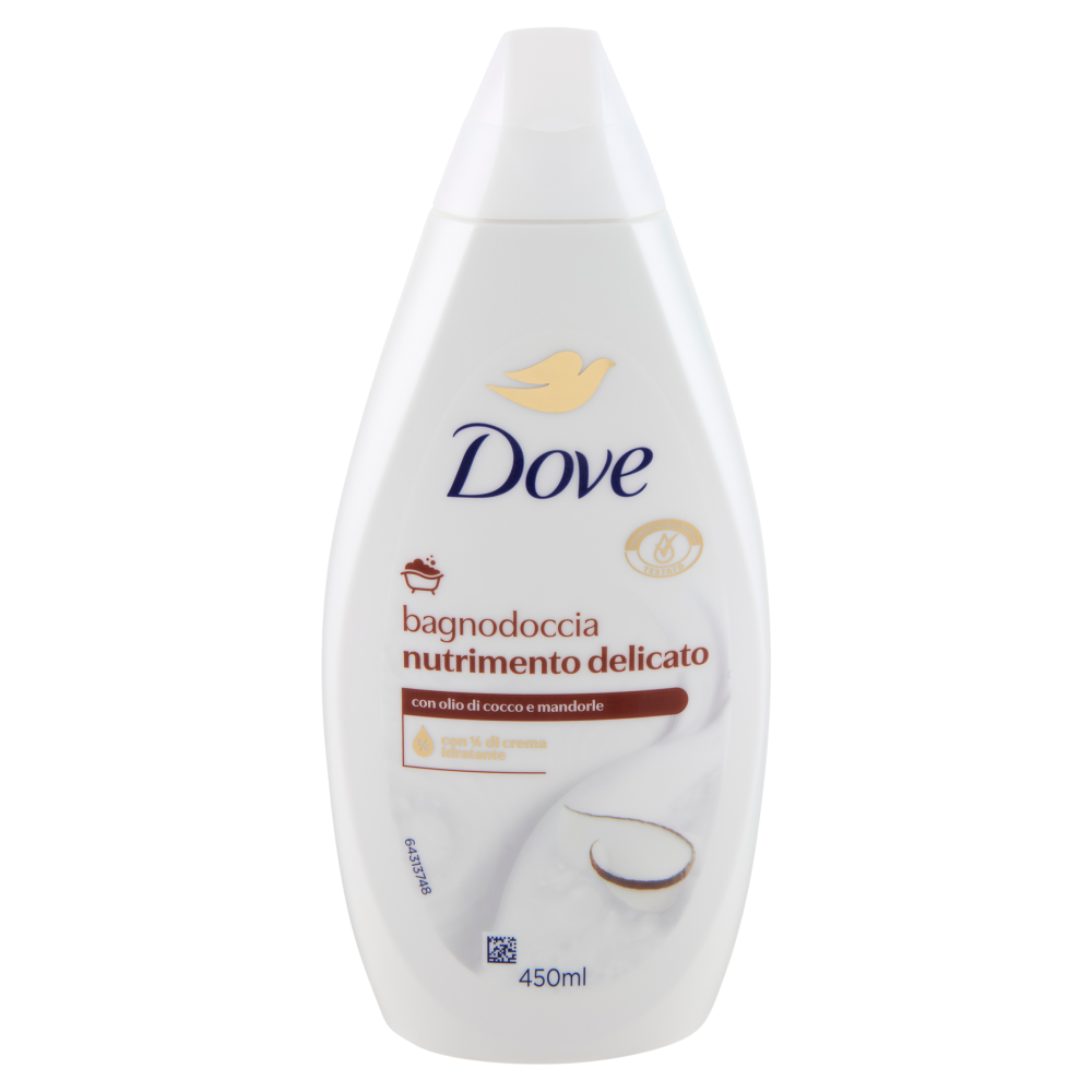 Dove bagnodoccia nutrimento delicato con olio di cocco e mandorle 450 ml