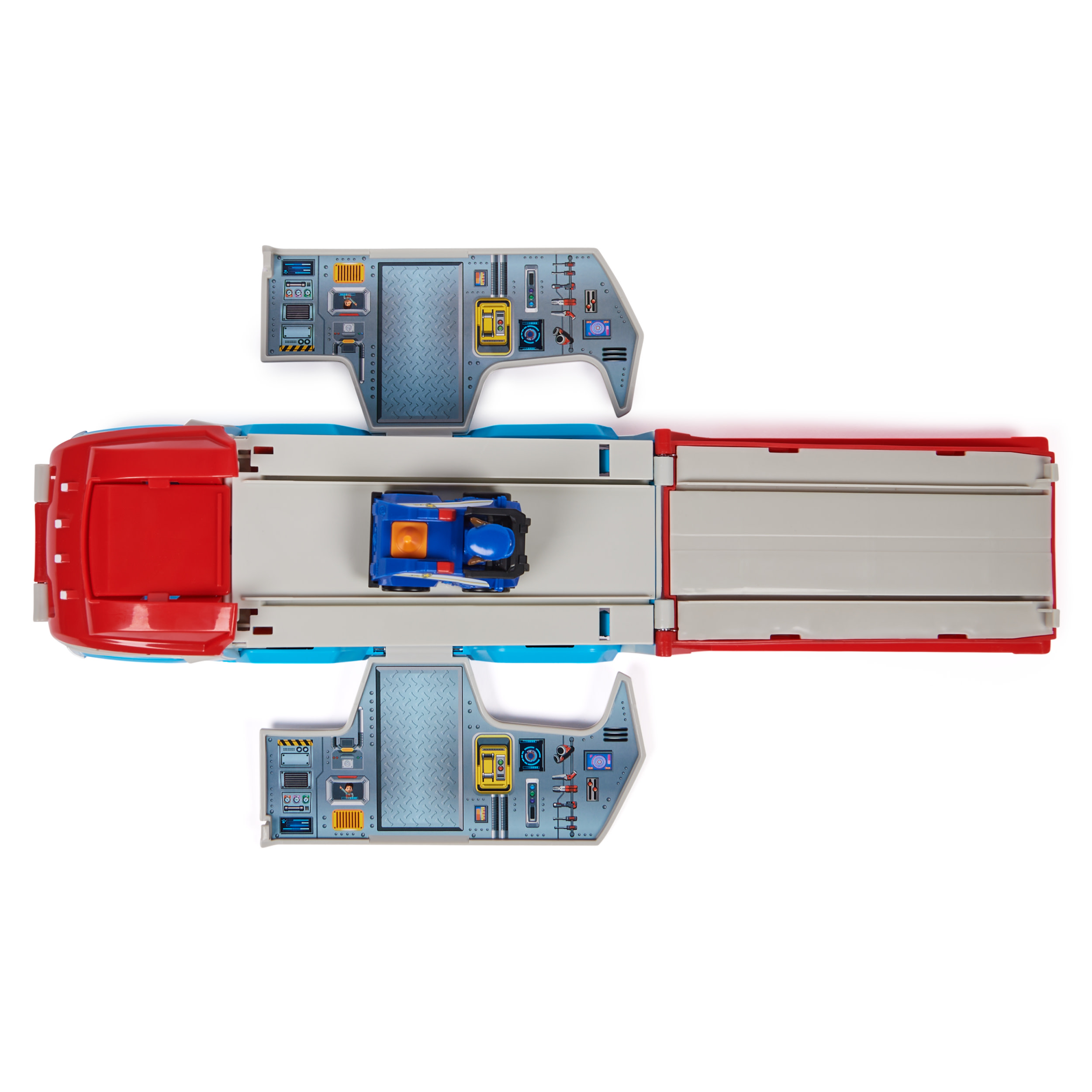 PAW Patrol , Pup Squad Patroller, Veicolo di Squadra, Veicolo Giocattolo con Auto Collezionabile di Chase, Giocattoli per Bambini e Bambine, 3+ Anni