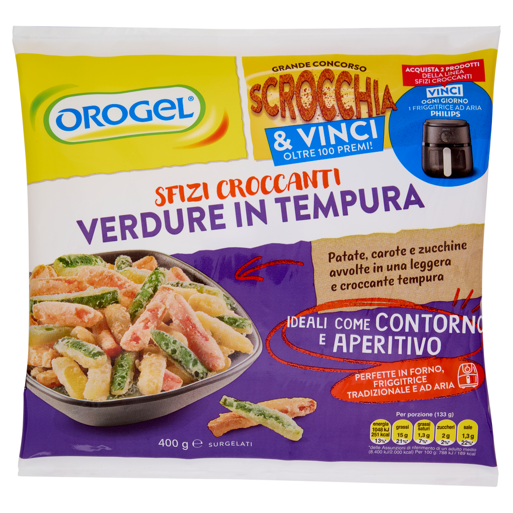 Orogel Sfizi Croccanti Verdure in Tempura Surgelati 400 g