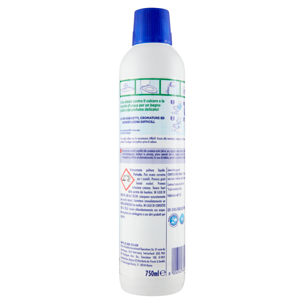 Viakal Detersivo Anticalcare Bagno e Cucina Igienizzante Liquido 750 ml