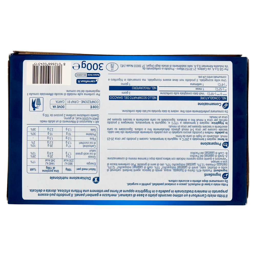 Carrefour Extra Fritto Misto Surgelato 300 g