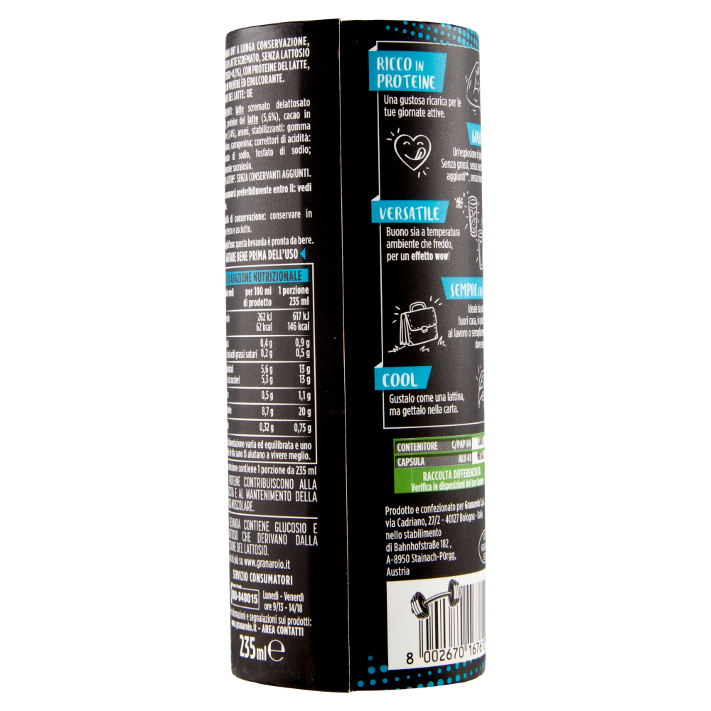 Granarolo Benessere High Protein Milkshake Gusto Dark Choco Bomb 235 ml