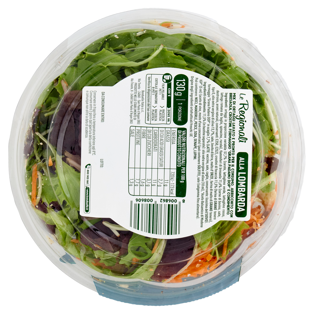 Bonduelle Le Regionali alla Lombarda con Bresaola, "Grana Padano DOP" e Crostini 130 g