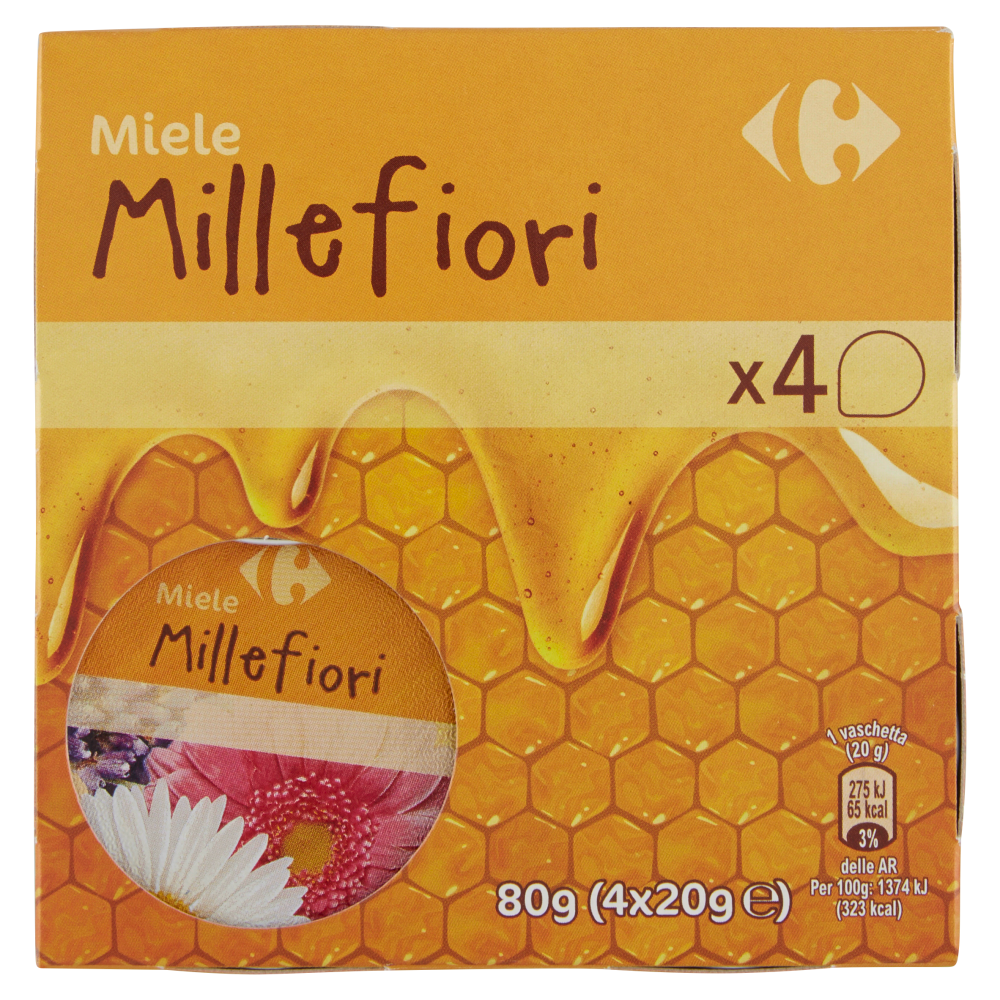 Carrefour Miele Millefiori 4 x 20 g