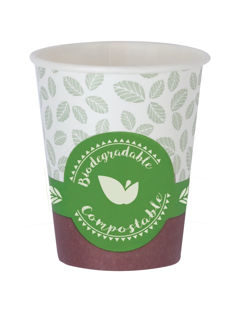 BIBO 50 Bicchieri In Cartoncino Bio Per Bevande Calde 5 Oz - 160/170 ml