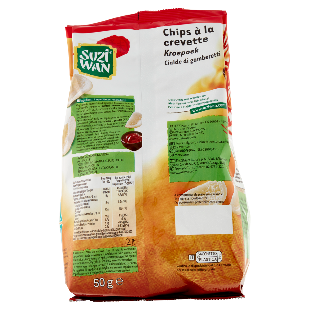 Suzi Wan Cialde di gamberetti 50 g