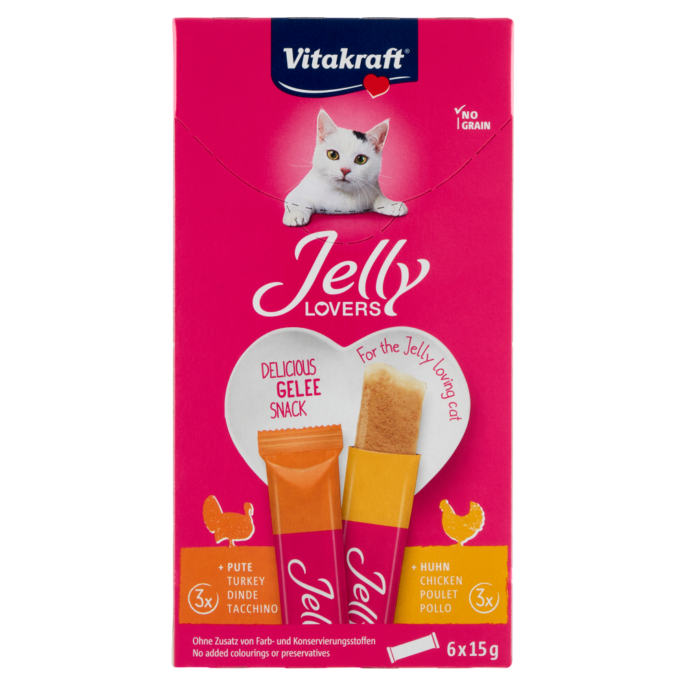 Vitakraft Jelly Lovers 3x +Pollo 3x +Tacchino 6 x 15 g