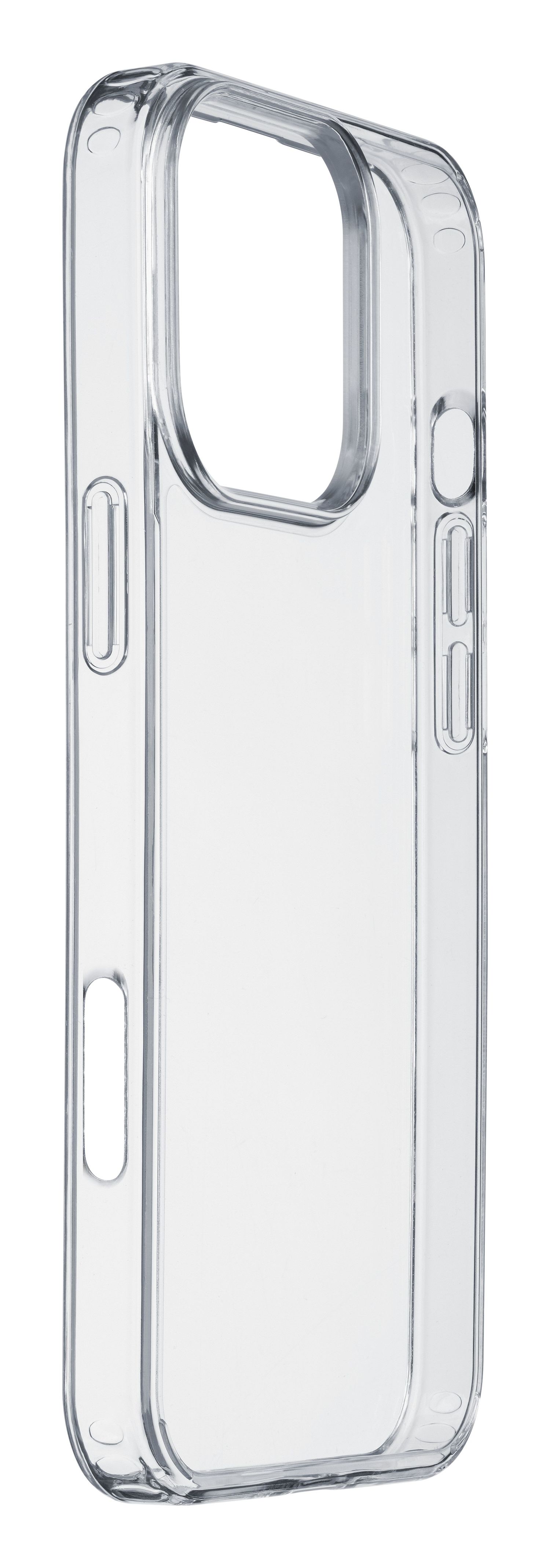 Cellularline Clear Strong - iPhone 16 Pro Custodia rigida con bordi in gomma