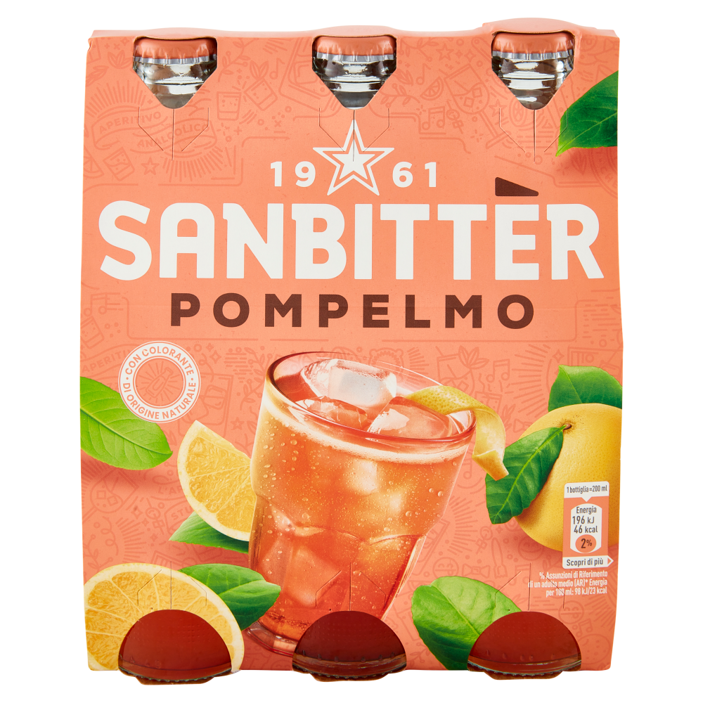 SANBITTÈR Pompelmo 3x20cl