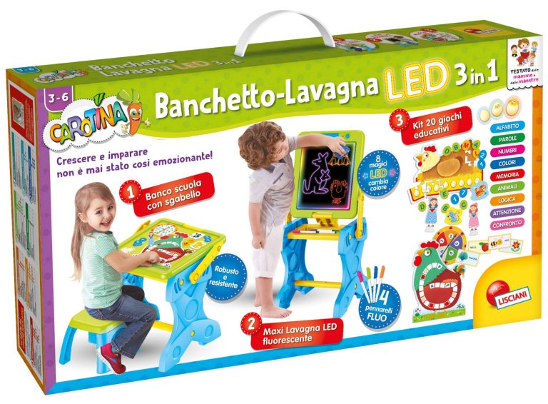 Lisciani Carotina Banchetto Led Gioco E Imparo 3 In 1