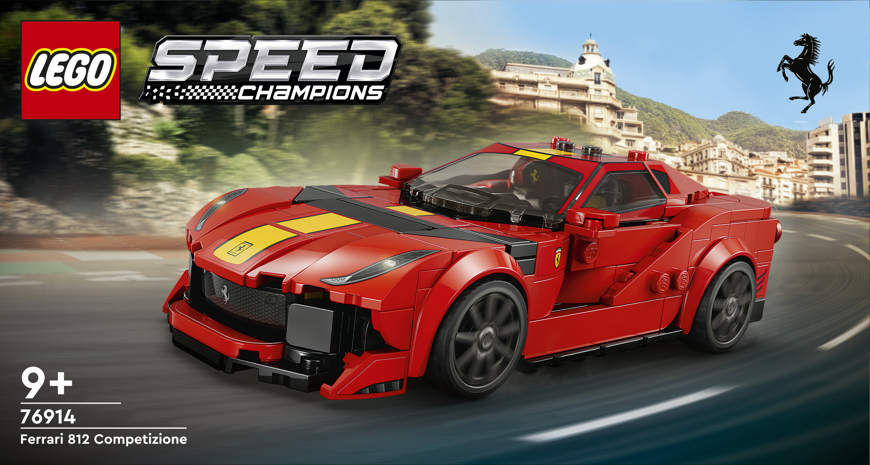 LEGO Speed Champions 76914 Ferrari 812 Competizione, Modellino di Auto da Costruire, Macchina Giocattolo 2023 da Collezione