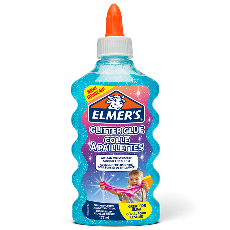 Elmer's Colla liquida glitterata blu