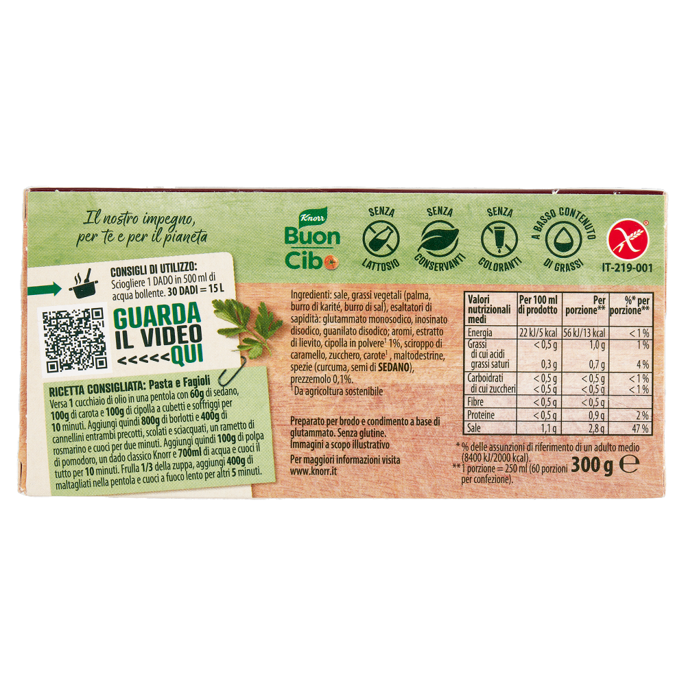 Knorr Classico 30 Dadi 300 g