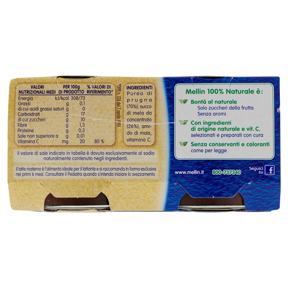 Omogeneizzato Prugna Plasmon 6x104g - 100% Frutta Con Vitamina C - Foto 5