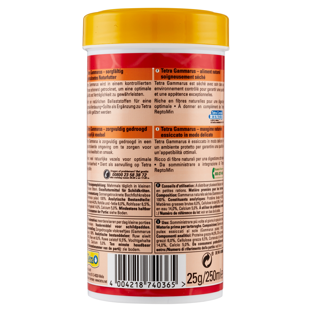 Tetra Gammarus Mangime naturale per tartarughe acquatiche 25 g